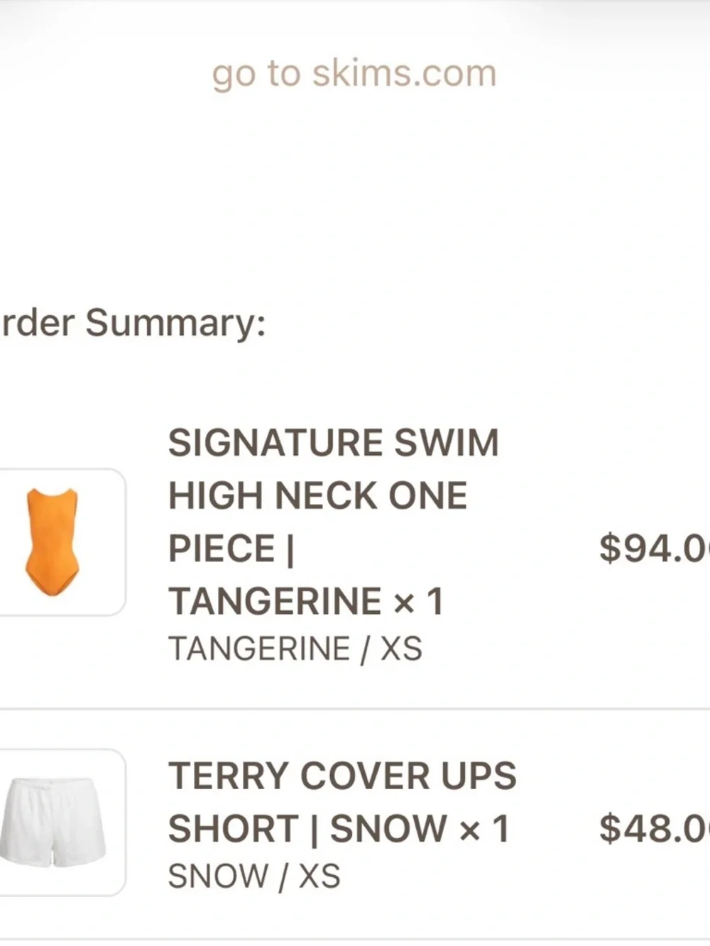 🔆🐬🏖️SKIMS Snow Terry Cover Up Shorts🏖️🐬🔆 - Picture 12 of 12